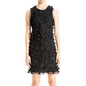 MAX STUDIO Embroidered 3D Floral Sleeveless Sheath Dress